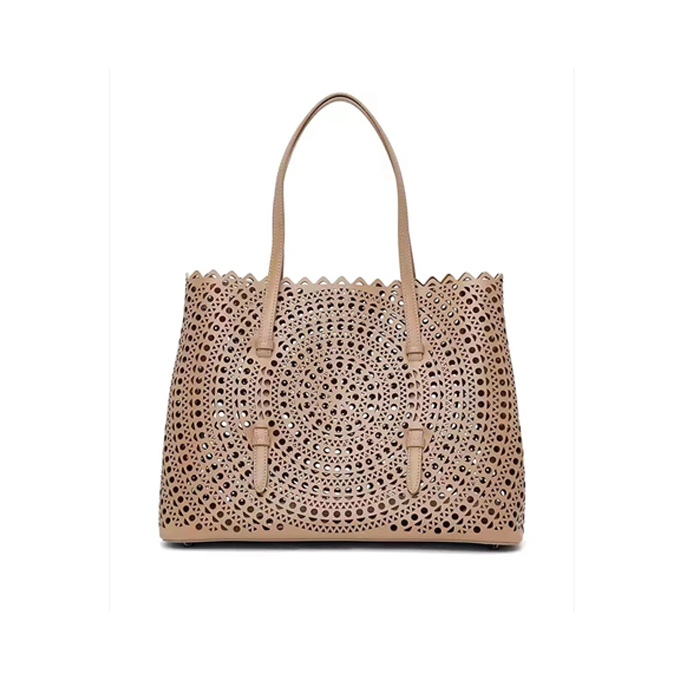 alaïa mina 32 laser cut tote handbag